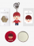 Комплект стильных мелочей для фаната к-поп и группы EXO (брелок EXO  на цепочке + фотокарточка + зеркало)
