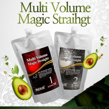 Средство для химического выпрямления волос  Multi Volume Magic Straight от inDus (для поврежденных волос)