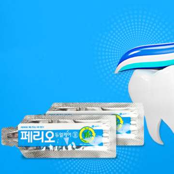 Зубная паста Perioe Dual Care от LG Household and Healthcare в паучах по 4 гр.